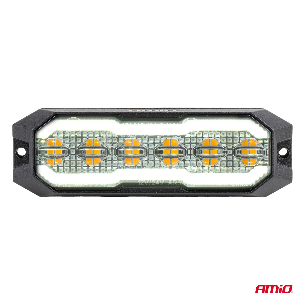 Orange LED-advarselslampe til trailere og maskiner