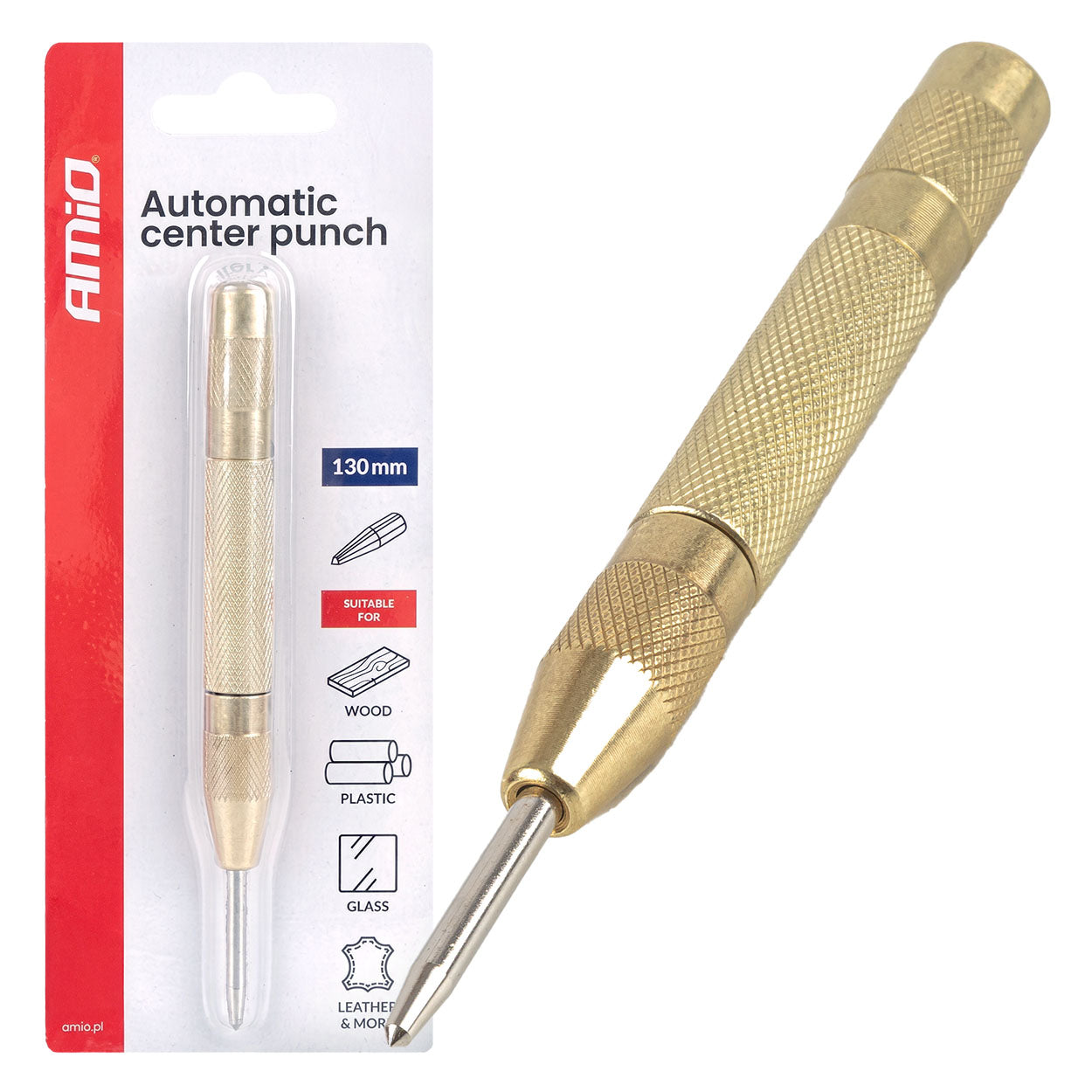 Automatický důlčík 130 mm z uhlíkové oceli