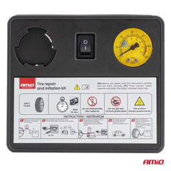 12V sada na opravu pneumatik s maximálním tlakem 120 PSI