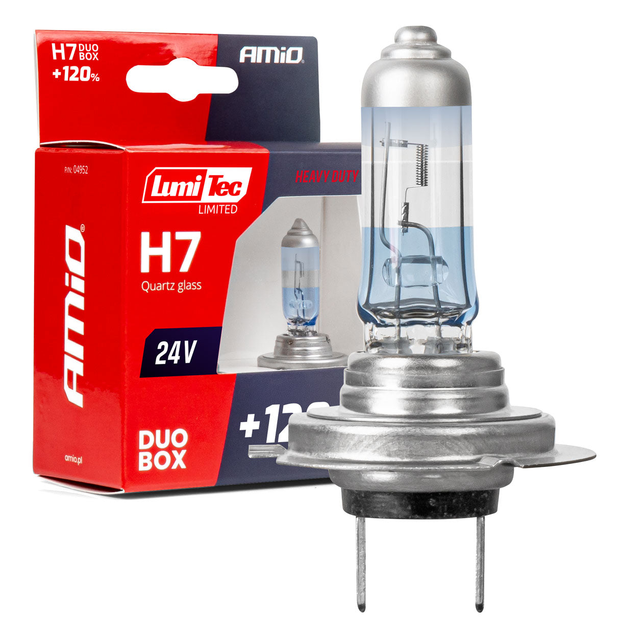 H7 halogenpærer 24V 70W LumiTec LIMITED +120% DUO