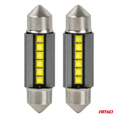 CANBUS LED-pære 39 mm til 12/24 V med hvidt lys