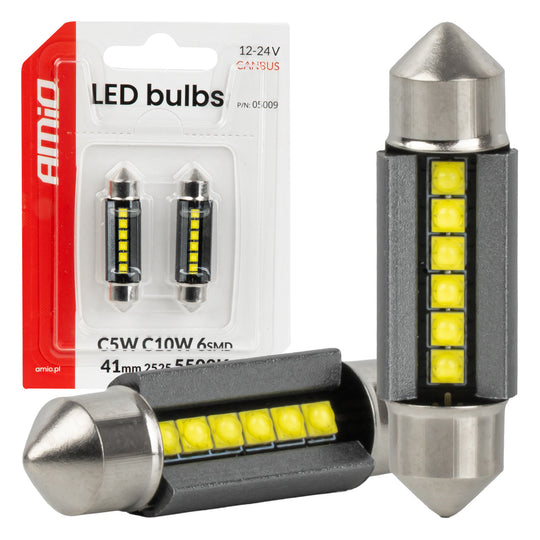 41mm LED žárovka se 6 SMD 2525 LED diodami