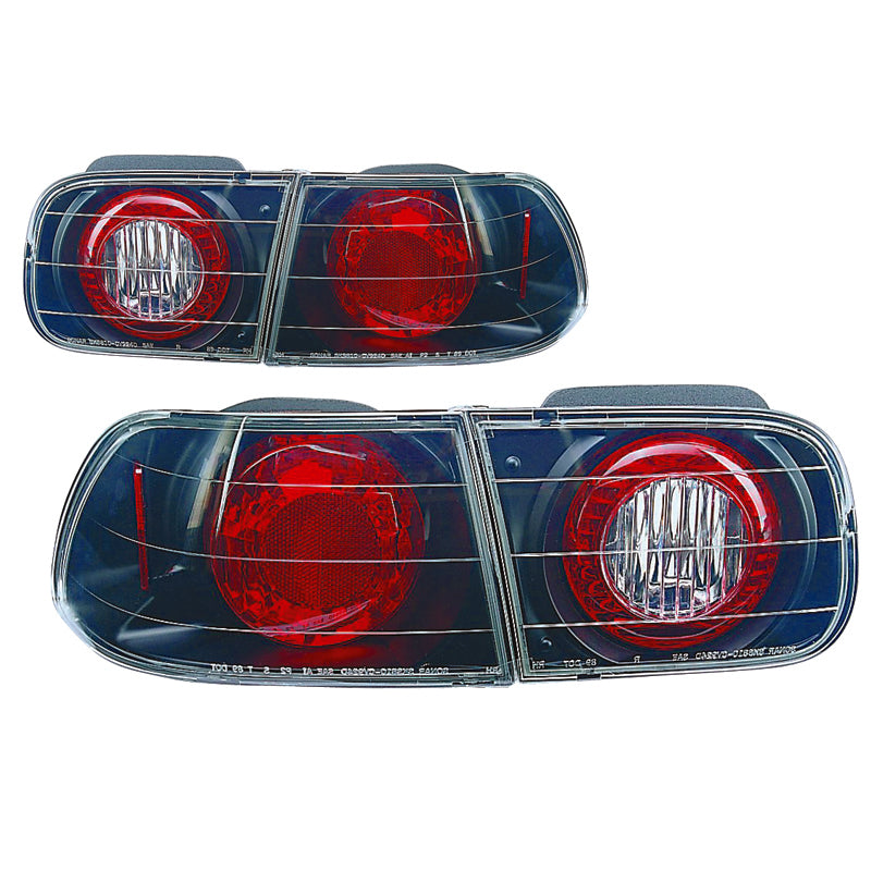Černá zadní světla pro Civic '92 2/4D