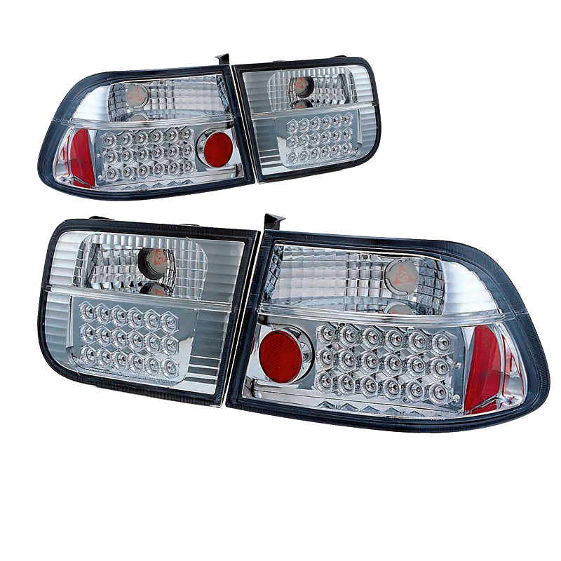 LED zadní světla pro Civic '96 2D chrom
