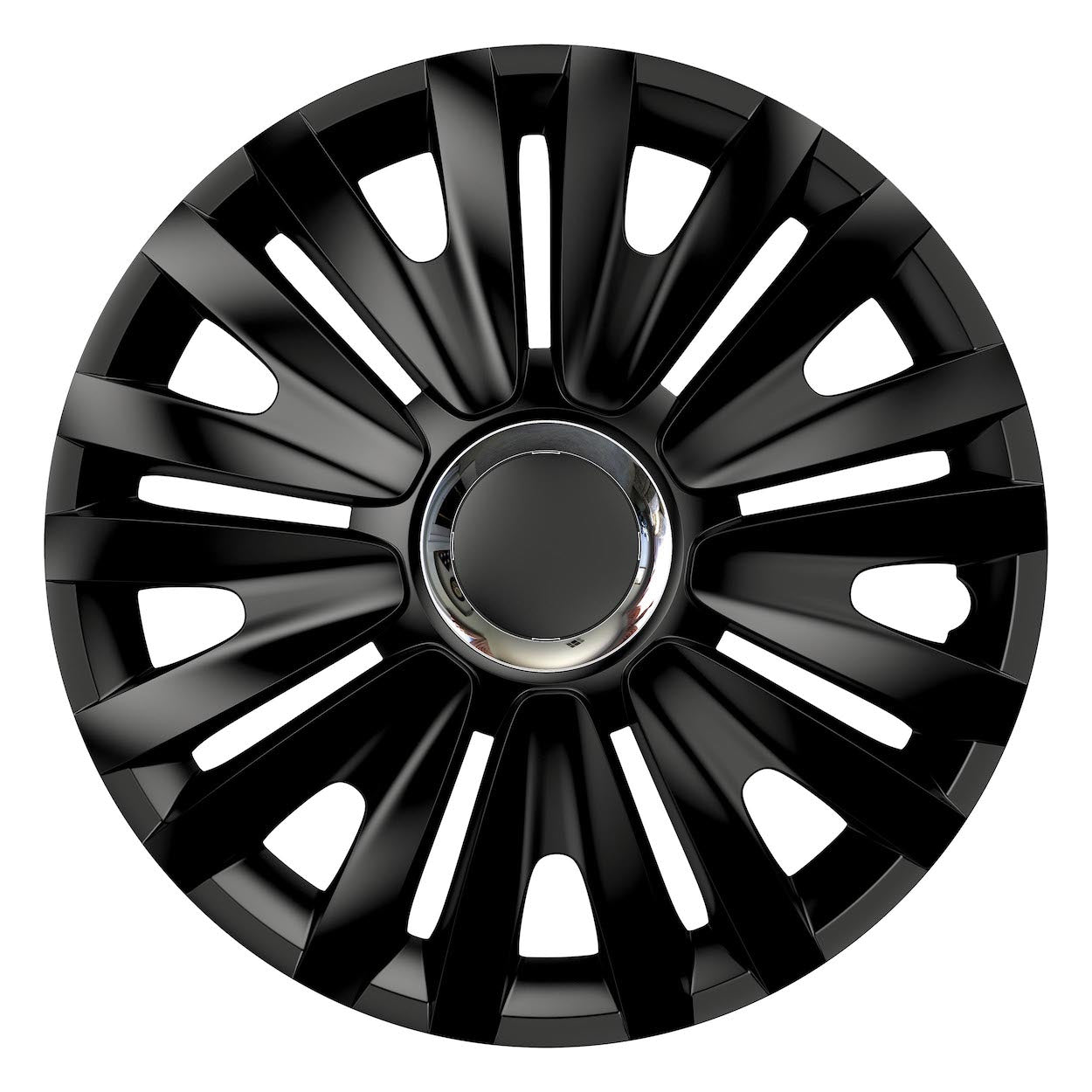 Černý kryt kola Versaco Royal RC pro 15palcový ocelový disk