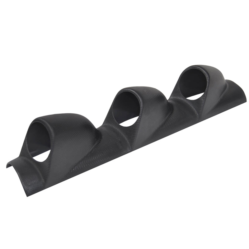 Držák přístrojů na sloupek řízení, trojitý, černý, průměr otvoru 5 cm