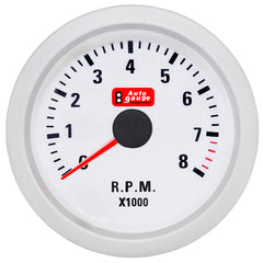 Otáčkoměr Auto Gauge bílý 2 palce