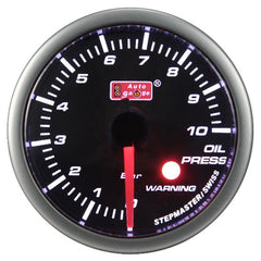 Ukazatel tlaku oleje černý 2" Auto Gauge