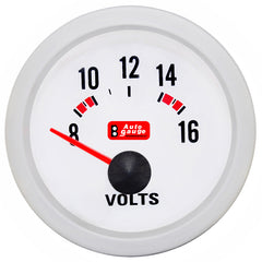 Voltmetr bílý 2" Auto Gauge
