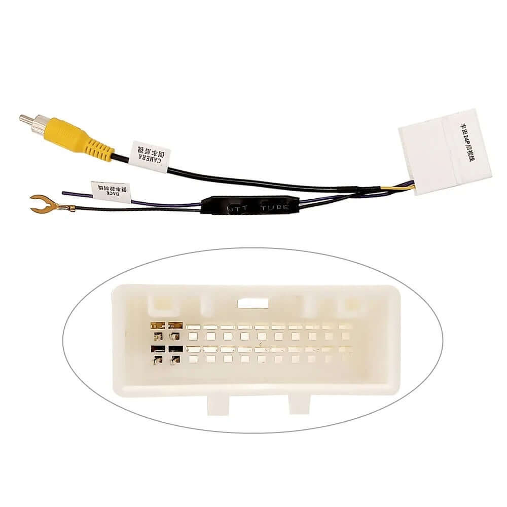 Adaptérový kabel Toyota - Originální couvací kamera k dodatečně instalovanému rádiu – Carmediaeurope.com