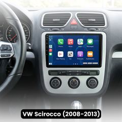 VW Scirocco 08-13 - 9" rádio s Apple CarPlay a Android Auto