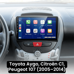 107, C1, Aygo 05-14 - 10,1" rádio s Apple CarPlay a Android Auto