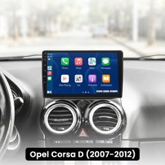 Opel Corsa 07-12 - 9" rádio s Apple CarPlay a Android Auto