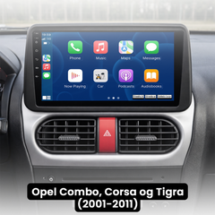 Opel Combo/Corsa/Tigra 01-11 - 9" rádio s Apple CarPlay a Android Auto