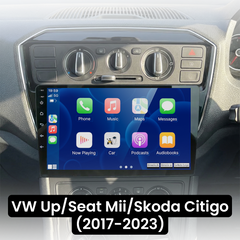 VW Up/Seat Mii/Škoda Citigo 17-23 - 9" rádio s Apple CarPlay a Android Auto