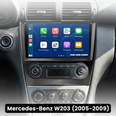 Mercedes-Benz W203 - 9" rádio s Apple CarPlay a Android Auto