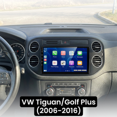 VW Tiguan/Golf Plus 06-16 - 9" rádio s Apple CarPlay a Android Auto