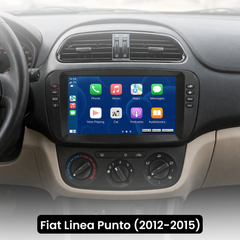 Fiat Linea Punto 12-15 - 9" rádio s Apple CarPlay a Android Auto