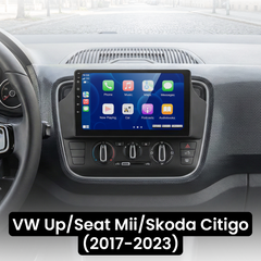 VW Up/Seat Mii/Škoda Citigo 17-23 - 9" rádio s Apple CarPlay a Android Auto