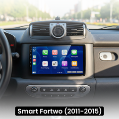 Smart Fortwo 11-15 - 9" rádio s Apple CarPlay a Android Auto