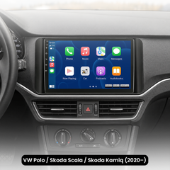 VW Polo/Škoda Scala/Škoda Kamiq 20-25 – 10,1" rádio s Apple CarPlay a Android Auto