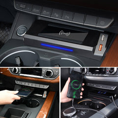 Audi A4 2016-2024 / Audi A5 2017-2024 Bezdrátová nabíječka telefonu s 15W rychlým nabíjením 