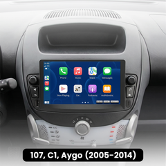 107, C1, Aygo 2005-2014 – 7" rádio s Apple CarPlay a Android Auto 