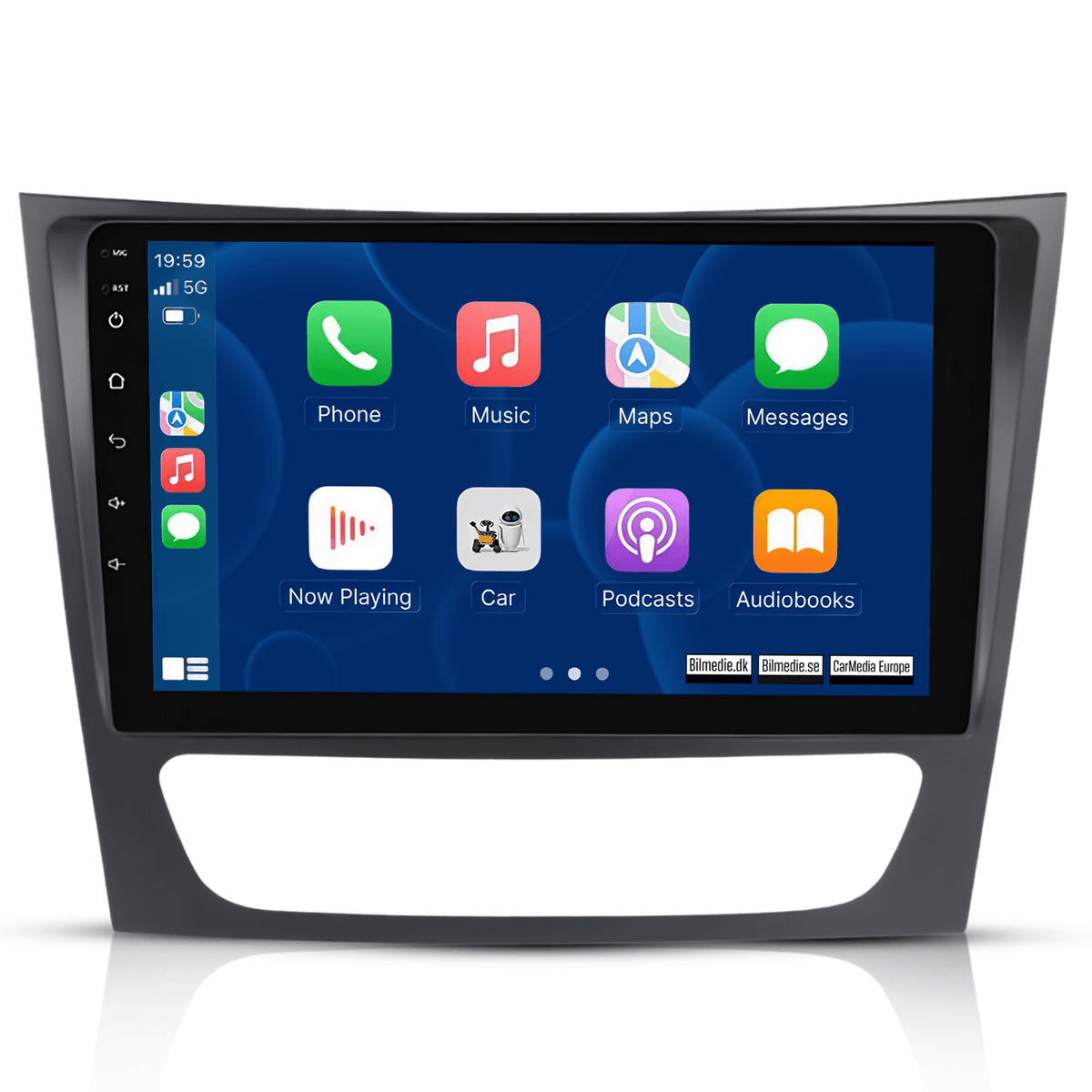 Mercedes-Benz W211 - 9" rádio s Apple CarPlay a Android Auto
