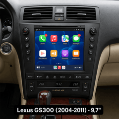 Lexus GS300 2004-2011 – 9,7" autorádio s Apple CarPlay a Android Auto 