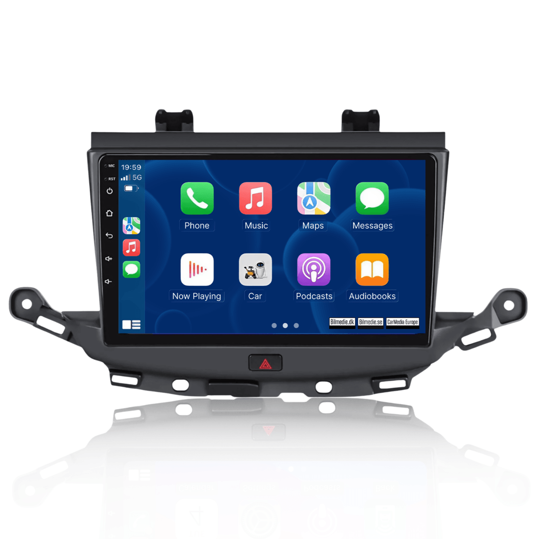 Opel Astra 16-20 - 9" rádio s Apple CarPlay a Android Auto
