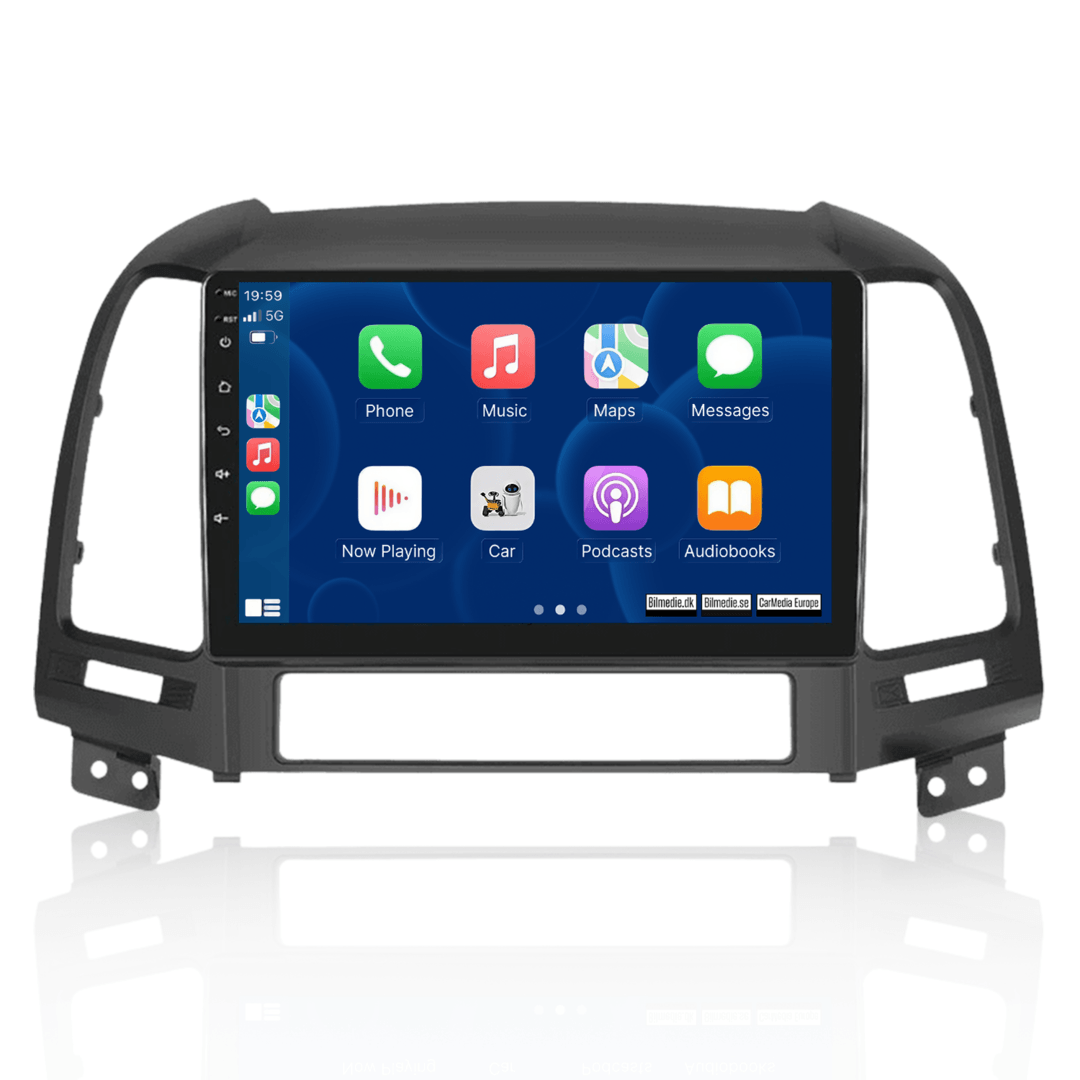 Hyundai Santa Fe 2006-2012 – 9" rádio s Apple CarPlay a Android Auto