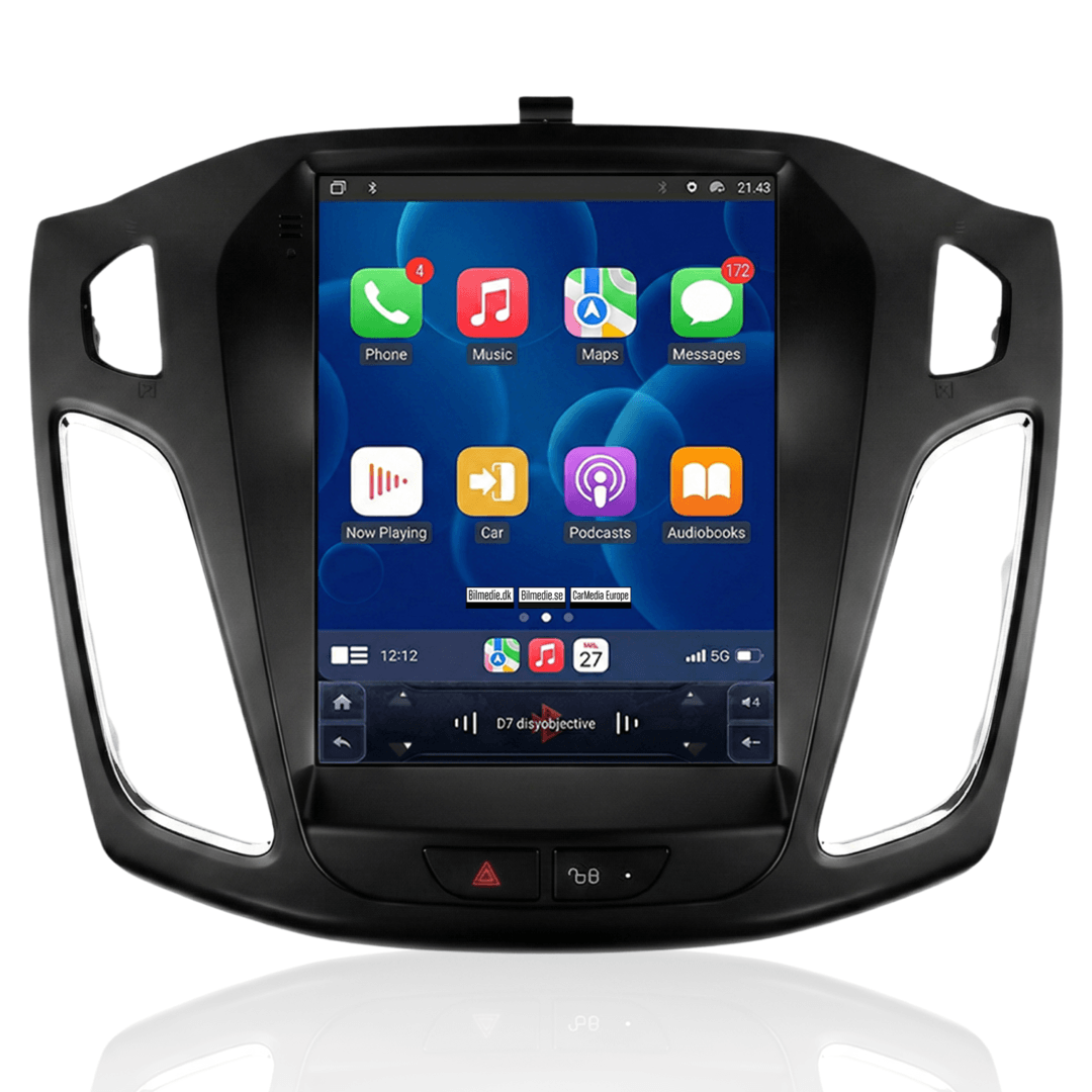 Ford Focus 11–18 – 9,7" rádio s Apple CarPlay a Android Auto