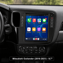 Mitsubishi Outlander 2016-2021 - 9,7" autorádio s Apple CarPlay a Android Auto 
