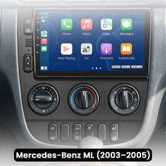 Mercedes-ML 03-05 - 9" rádio s Apple CarPlay a Android Auto 