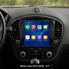 Nissan Juke 2011-2016 – 9,7" rádio s Apple CarPlay a Android Auto 