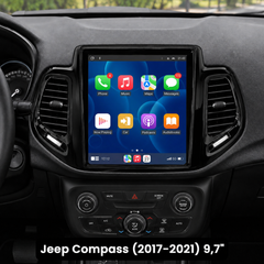 Jeep Compass 2017-2021 – 9,7" rádio s Apple CarPlay a Android Auto 