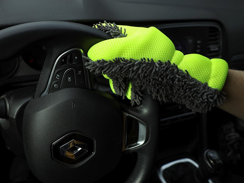 Mycí rukavice z mikrovlákna CARMOTION se síťovinou