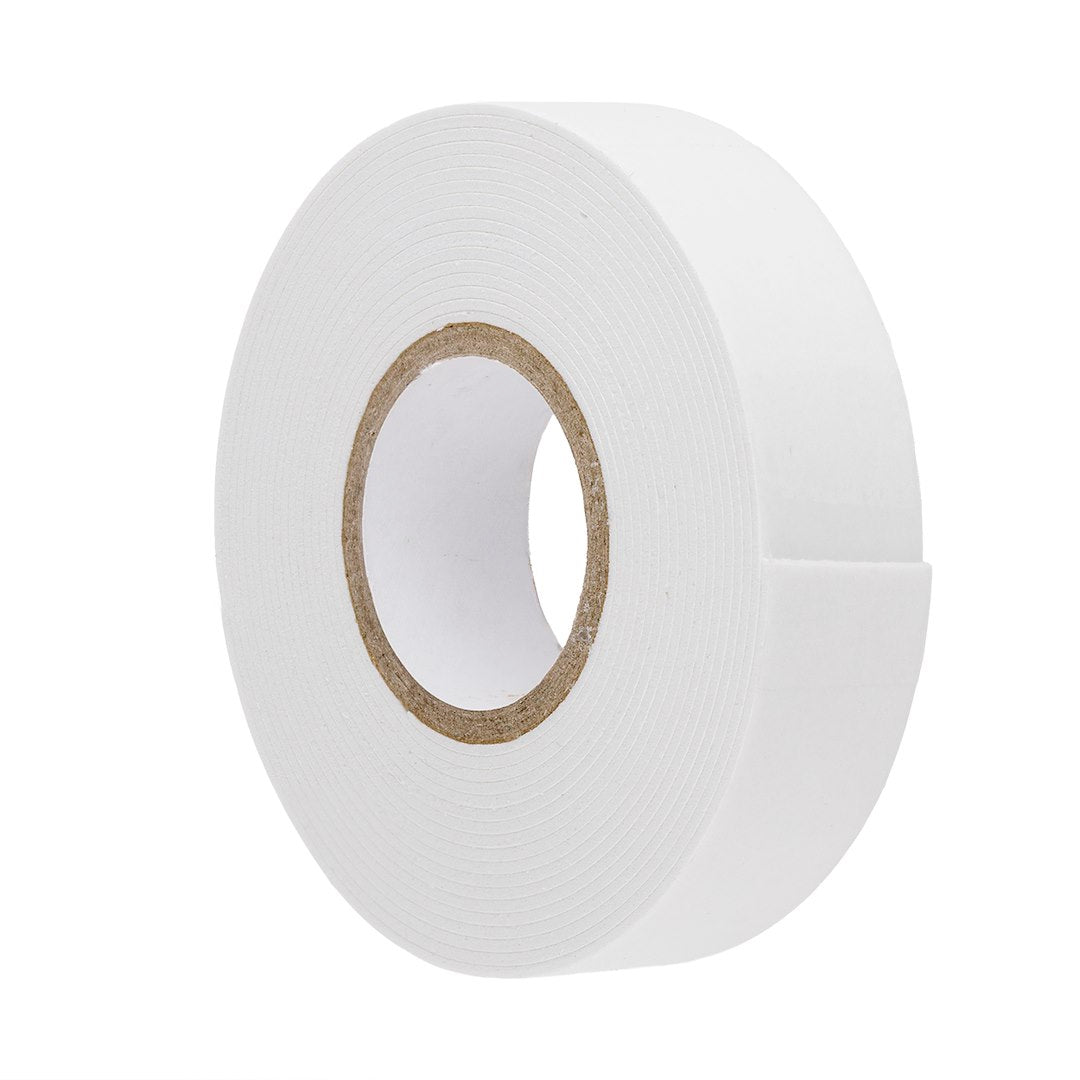 Oboustranná pěnová montážní páska 1 mm x 19 mm x 3 m v bílé barvě