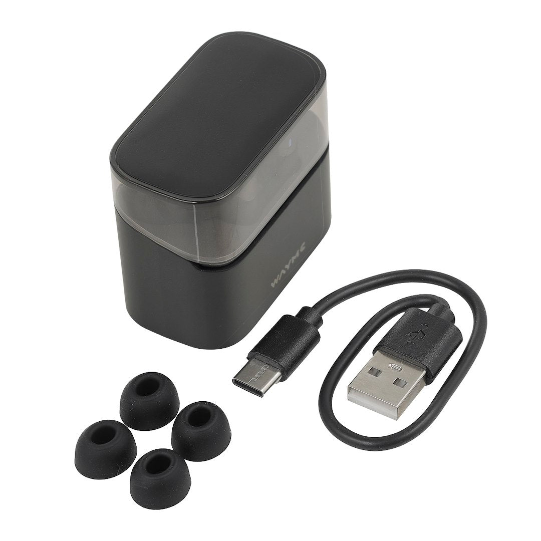 In-ear sluchátka s nabíjecím pouzdrem a nabíjením přes USB-C
