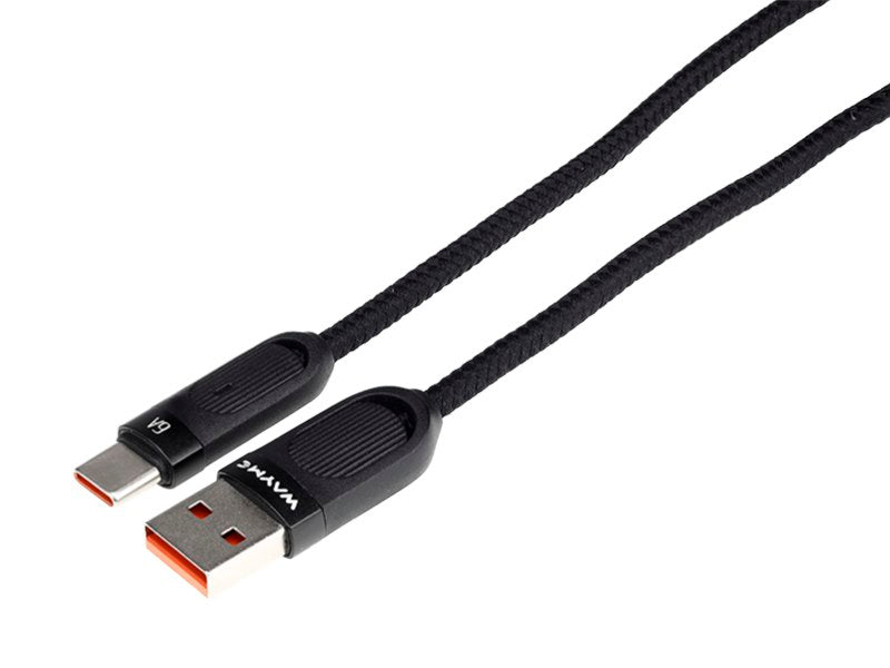 Kabel USB na USB-C s opletem z mikrovlákna a spirálovým provedením