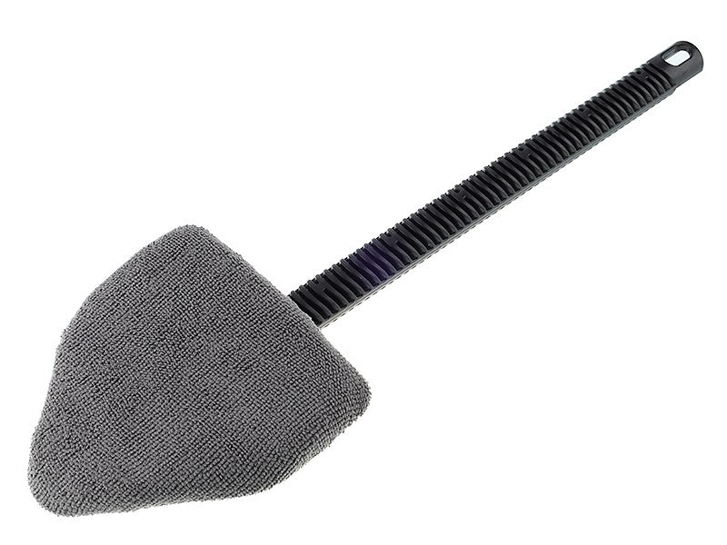Čistič oken z mikrovlákna s trojúhelníkovou hlavicí a rukojetí 38 cm
