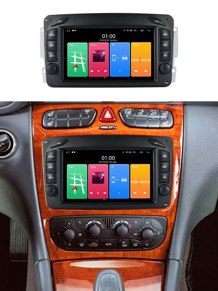 Mercedes-Benz W210 apod. 1998-2008 – 7" autorádio s Apple CarPlay a Android Auto – Carmediaeurope.com