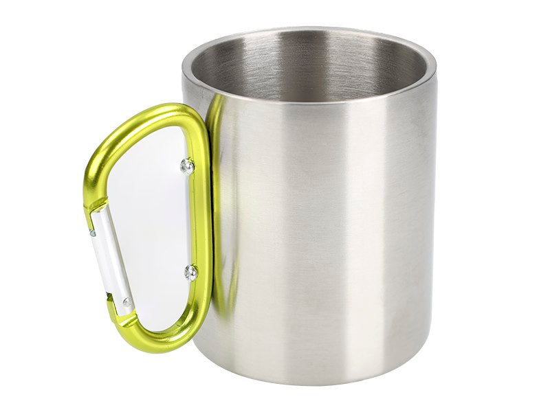 Nerezový hrnek 300 ml s karabinovou rukojetí od CARMOTION
