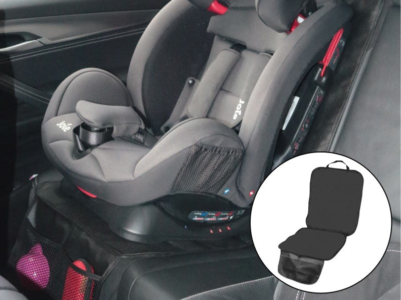 Ochrana sedadla pod autosedačku s úložnými kapsami
