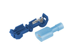 Modré rychlospojky T-type pro vodiče 2,5–4,0 mm², 5 ks