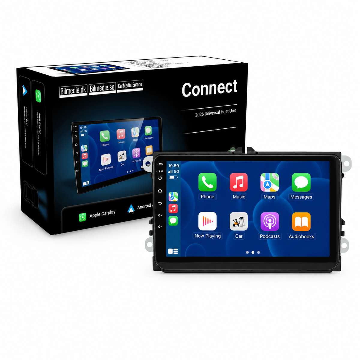 VW, Skoda & Seat 2006-2015 – 9” autorádio s bezdrátovým Apple CarPlay a Android Auto 