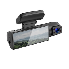 Dual Dashcam med skærm – Front & Kabine kamera (1080p, nattesyn, 360°)