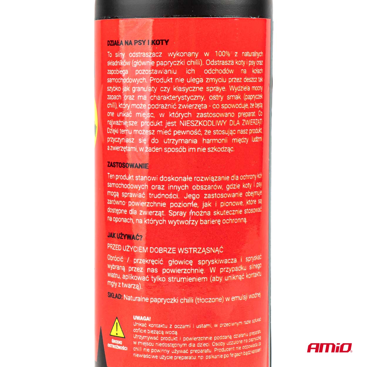 Sprayafviser til beskyttelse af bilhjul mod hunde og katte