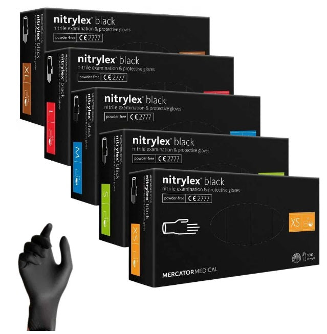 Sorte engangshandsker fra Nitrylex Black