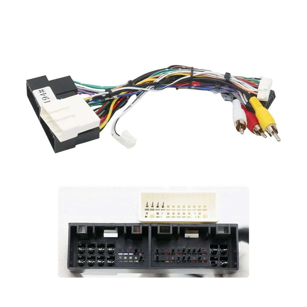 Radiokabel til Hyundai/Kia m. Canbus og org. kamera - kabel med tilslutninger til bilmedie-radio.